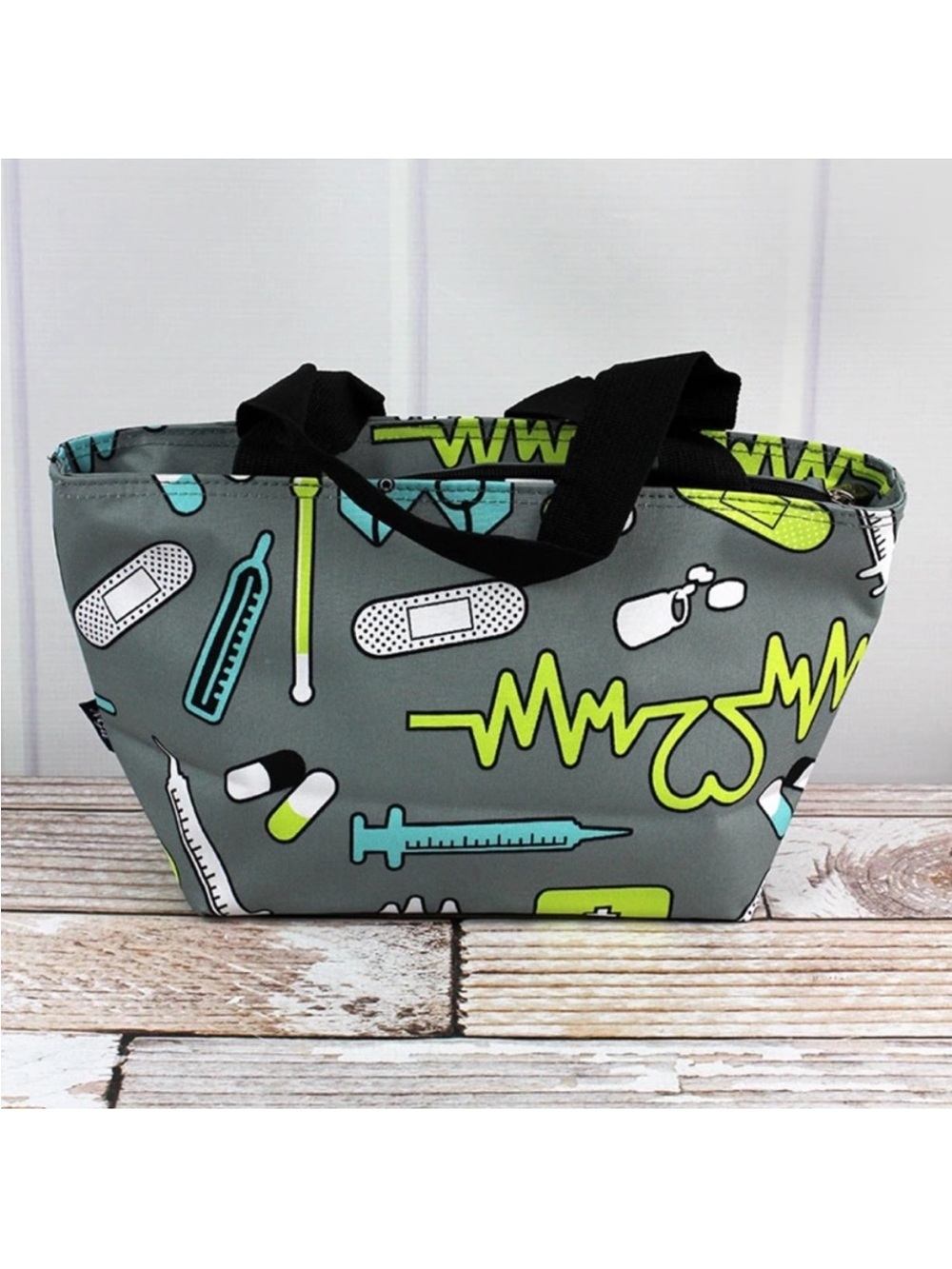 NWT NGIL Insulated Nurse Lunch Bag Medical Print Tote